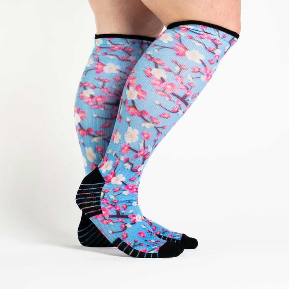 Cherry Blossoms Compression Socks - Image 3