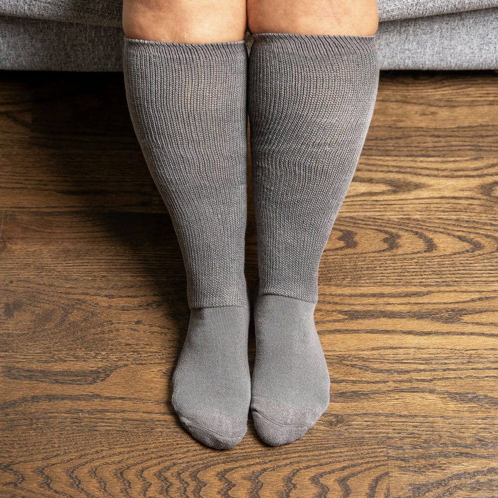 Gray EasyStretch™ Socks - Image 5