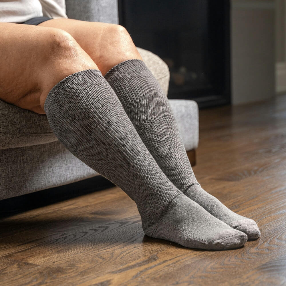 Gray EasyStretch™ Socks - Image 6