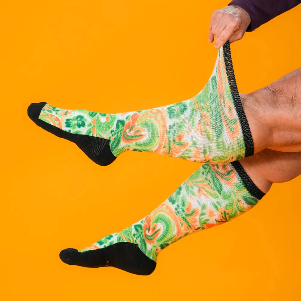 Irish Paisley EasyStretch™ Socks - Image 5